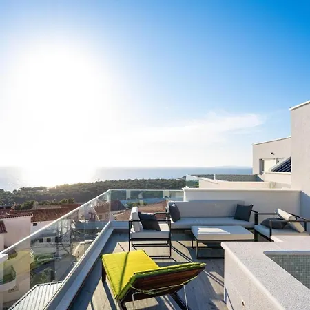 公寓 Luxury Two-Floor Apartment With Private Heated Pool On Terrace And Sea View 4